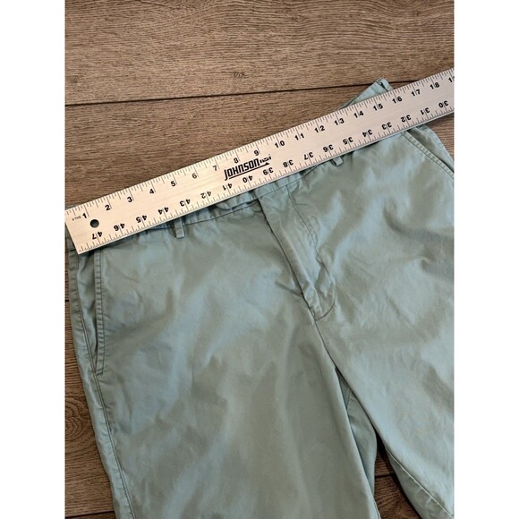 Peter Millar Shorts Mens Size 34 Blue Teal Golf Flat Front Casual Chino Preppy - Picture 4 of 6